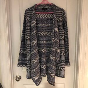 Lucky Brand Gray Open Cardigan